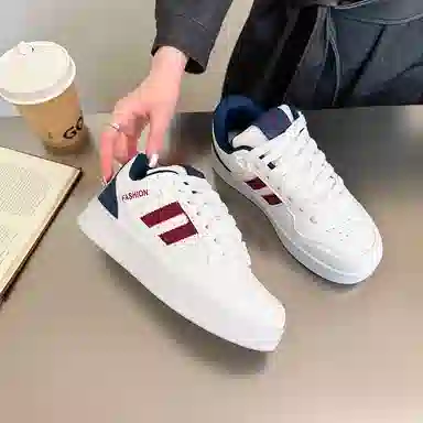 TELENT Classic White Sneakers Low Top