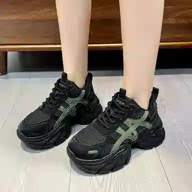 TELENT Retro Dad Sneakers Low Top Mesh