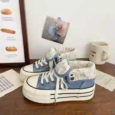 TELENT High-Top Canvas Sneakers