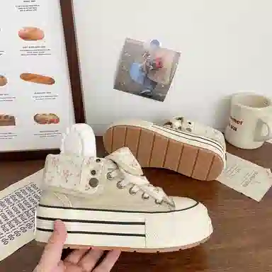 TELENT High-Top Canvas Sneakers