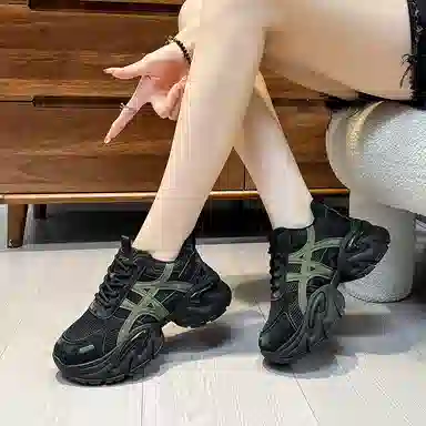 TELENT Retro Dad Sneakers Low Top Mesh