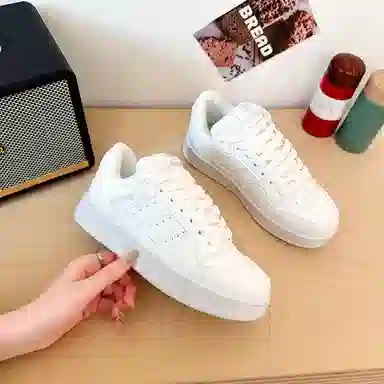 TELENT Classic White Sneakers Low Top