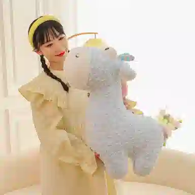 胖胖龙 可爱长颈鹿 彩虹小鹿 玩偶 毛绒公仔