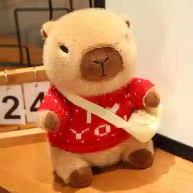 胖胖龙 卡皮巴拉穿衣服 变装水豚 玩偶 毛绒公仔