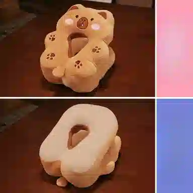 万童乐 卡皮巴拉水豚午睡枕 趴睡枕 玩偶周边