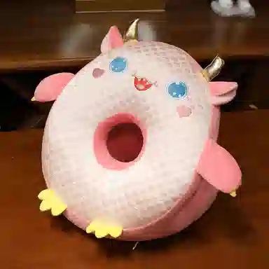 胖胖龙 冰豆豆午睡枕 卡通抱枕 玩偶周边