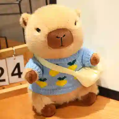 胖胖龙 卡皮巴拉穿衣服 变装水豚 玩偶 毛绒公仔
