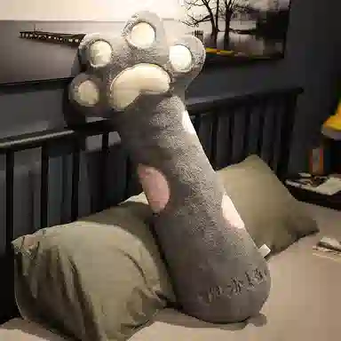 万童乐 猫爪抱枕 长条枕 大号 玩偶 毛绒公仔
