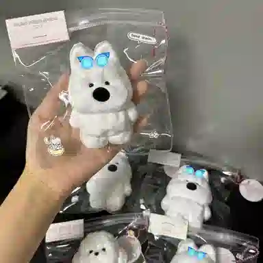 胖胖龙 可爱西高地小狗捏捏乐粘袋子超柔软烂泥感 早教益智玩具