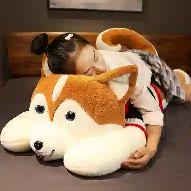 万童乐 哈士奇 狗狗抱枕 玩偶 毛绒公仔