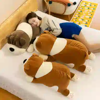 万童乐 沙皮狗 玩偶 毛绒公仔
