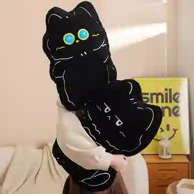 万童乐 猫咪抱枕 可爱 玩偶 毛绒公仔