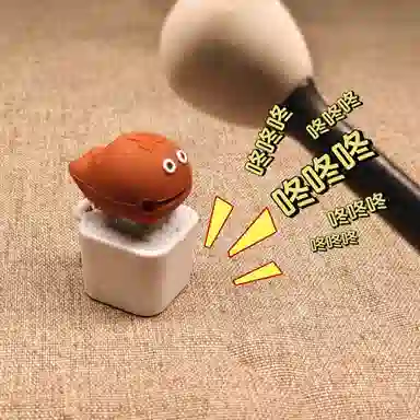 胖胖龙 木鱼按键带音效钥匙扣 木鱼键帽解压 早教益智玩具