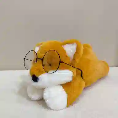 万童乐 软萌趴狐狸 玩偶 毛绒公仔