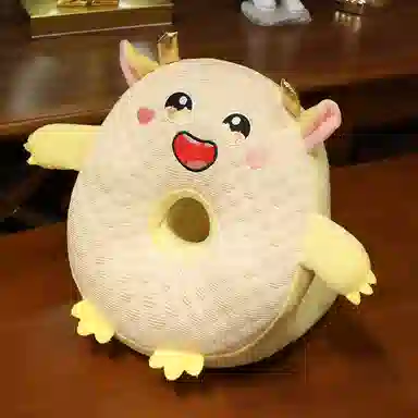 胖胖龙 冰豆豆午睡枕 卡通抱枕 玩偶周边