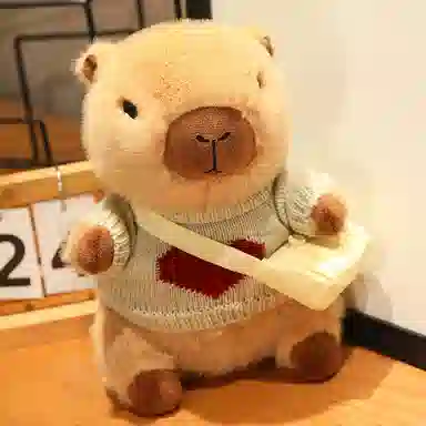 胖胖龙 卡皮巴拉穿衣服 变装水豚 玩偶 毛绒公仔