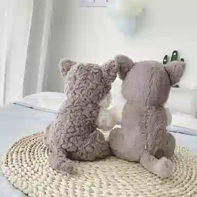 万童乐 雪纳瑞幼崽 小狗布娃娃 玩偶 毛绒公仔