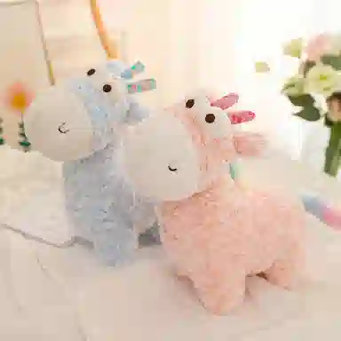 胖胖龙 可爱长颈鹿 彩虹小鹿 玩偶 毛绒公仔