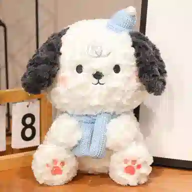 胖胖龙 可爱情侣狗狗 泰迪小狗 女生男生 玩偶 毛绒公仔 花束