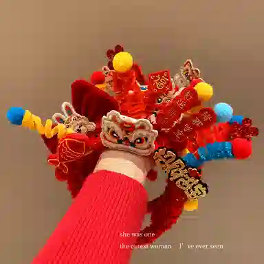 万童乐 会发光的醒狮 发箍 玩偶周边