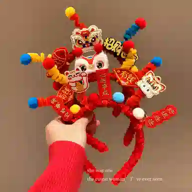 万童乐 会发光的醒狮 发箍 玩偶周边