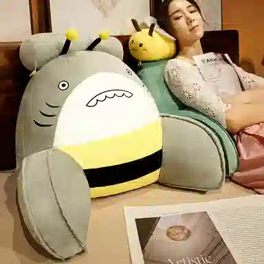 胖胖龙 床头靠垫 大靠枕靠背 玩偶周边