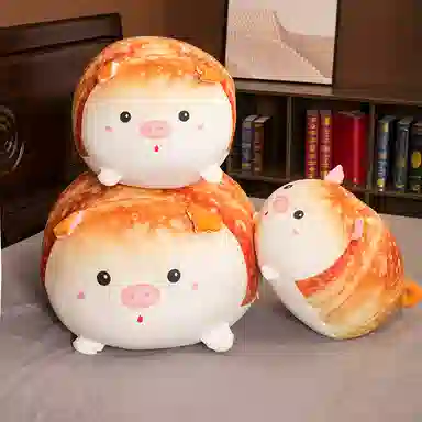 胖胖龙 可爱面包动物 布娃娃 玩偶 毛绒公仔