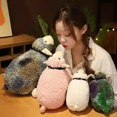 胖胖龙 幻彩摇滚羊 变色羊驼 拼布娃娃 玩偶 毛绒公仔