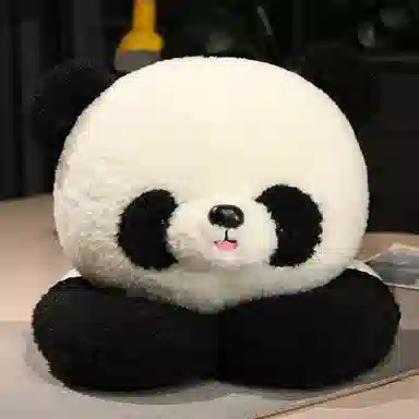 万童乐 黑白熊猫抱枕 玩偶 毛绒公仔