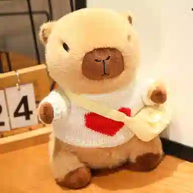 胖胖龙 卡皮巴拉穿衣服 变装水豚 玩偶 毛绒公仔