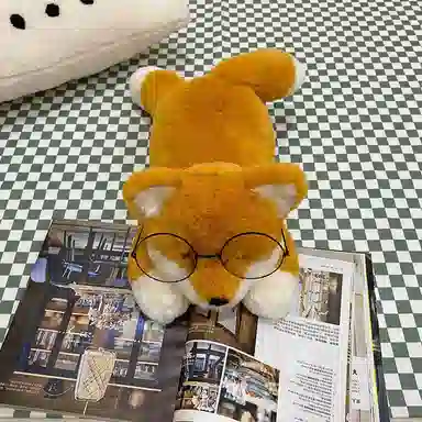 万童乐 软萌趴狐狸 玩偶 毛绒公仔