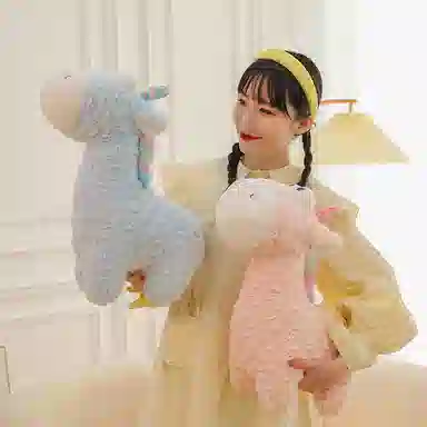 胖胖龙 可爱长颈鹿 彩虹小鹿 玩偶 毛绒公仔
