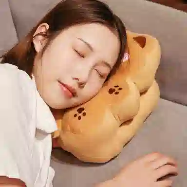 万童乐 卡皮巴拉水豚午睡枕 趴睡枕 玩偶周边