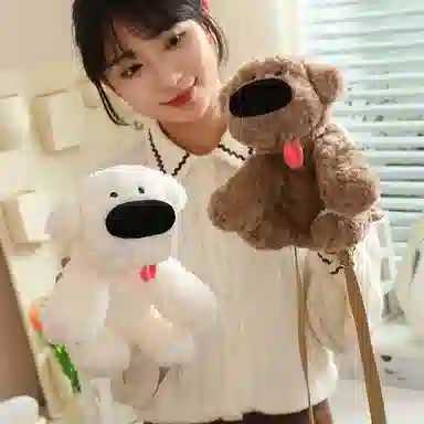 万童乐 搞怪呆萌大鼻子狗双肩包 陪伴治愈 玩偶周边