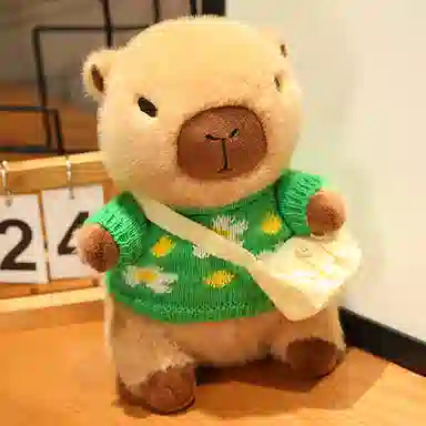 胖胖龙 卡皮巴拉穿衣服 变装水豚 玩偶 毛绒公仔