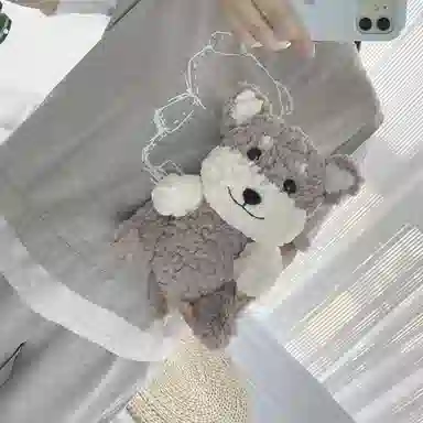万童乐 雪纳瑞幼崽 小狗布娃娃 玩偶 毛绒公仔
