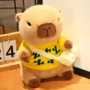 胖胖龙 卡皮巴拉穿衣服 变装水豚 玩偶 毛绒公仔