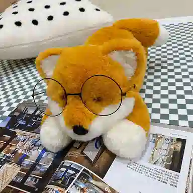 万童乐 软萌趴狐狸 玩偶 毛绒公仔