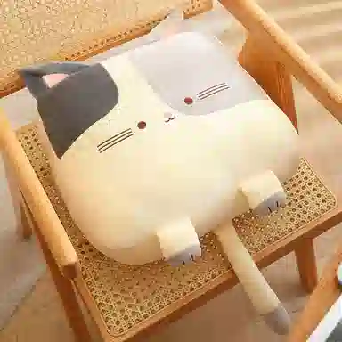 胖胖龙 卡通猫咪方形抱枕 玩偶周边