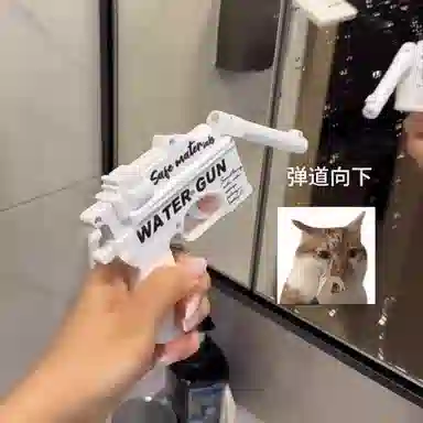 胖胖龙 古灵精怪户外戏水解压整蛊歪把子抽象弹道向下会伪装的狡猾水枪萎靡不振喷水 水枪