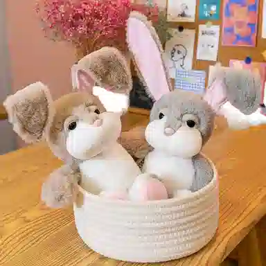 万童乐 卡通巴菲兔子 玩偶 毛绒公仔