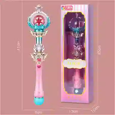 万童乐小魔仙公主魔法棒发光音乐闪光天使巴拉拉仙女棒女生礼品早教益智玩具