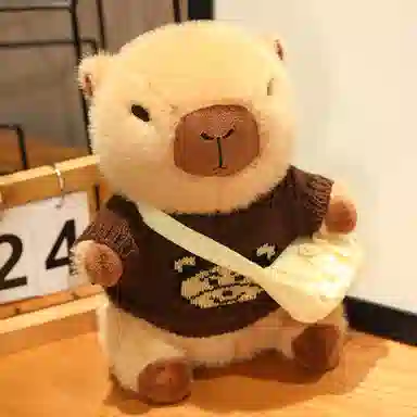 胖胖龙 卡皮巴拉穿衣服 变装水豚 玩偶 毛绒公仔