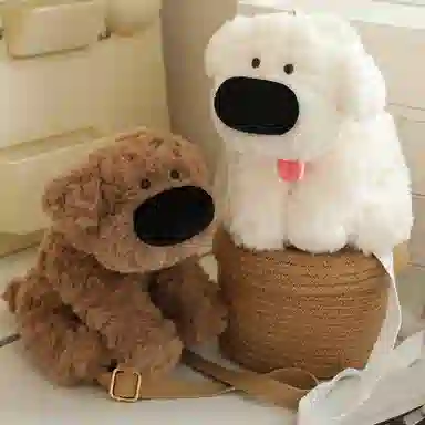 万童乐 搞怪呆萌大鼻子狗双肩包 陪伴治愈 玩偶周边