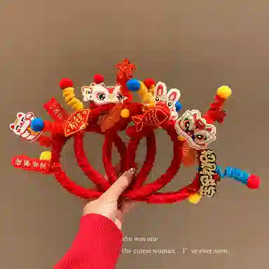 万童乐 会发光的醒狮 发箍 玩偶周边