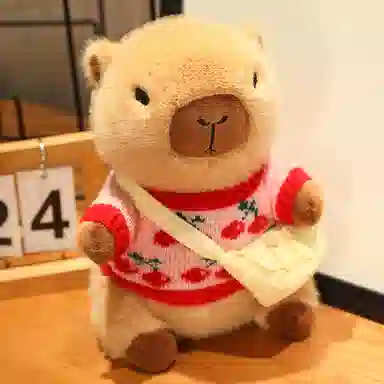 胖胖龙 卡皮巴拉穿衣服 变装水豚 玩偶 毛绒公仔