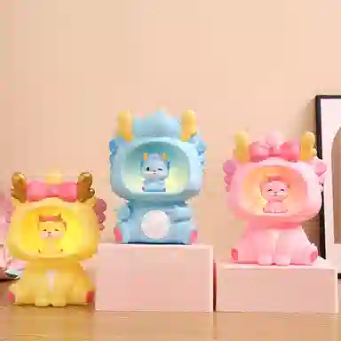 胖胖龙 龙年存钱罐 可爱卡通生肖小夜灯吉祥物 早教益智玩具