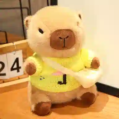 胖胖龙 卡皮巴拉穿衣服 变装水豚 玩偶 毛绒公仔
