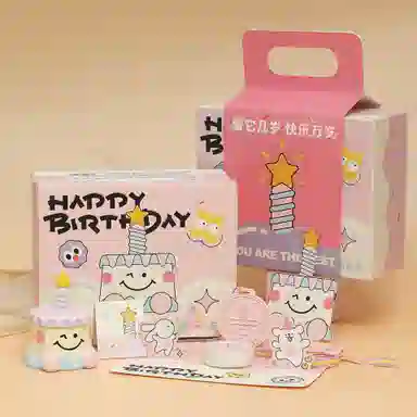 万童乐 蛋糕八音盒香薰香氛蜡烛 创意音乐盒 早教益智玩具