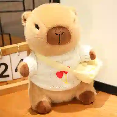 胖胖龙 卡皮巴拉穿衣服 变装水豚 玩偶 毛绒公仔